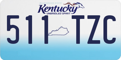 KY license plate 511TZC