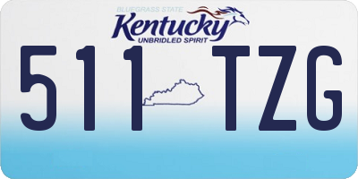 KY license plate 511TZG