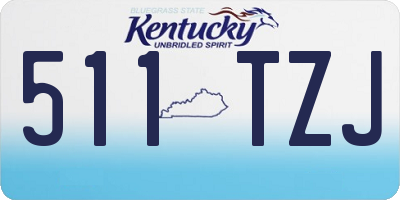KY license plate 511TZJ