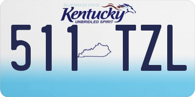 KY license plate 511TZL