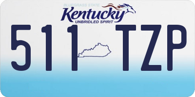 KY license plate 511TZP
