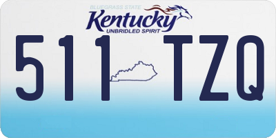 KY license plate 511TZQ