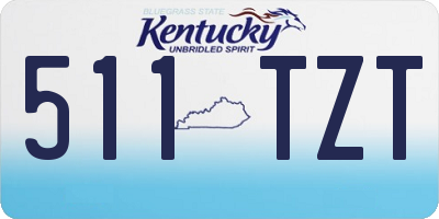 KY license plate 511TZT
