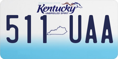 KY license plate 511UAA