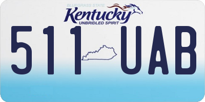 KY license plate 511UAB