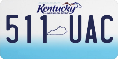 KY license plate 511UAC