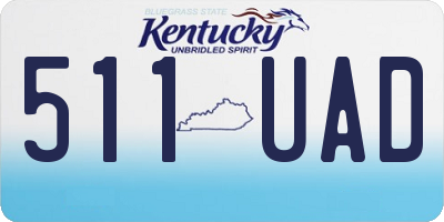KY license plate 511UAD