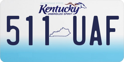KY license plate 511UAF