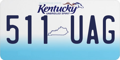 KY license plate 511UAG