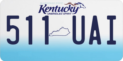 KY license plate 511UAI