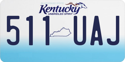 KY license plate 511UAJ
