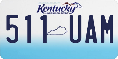 KY license plate 511UAM