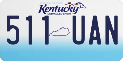 KY license plate 511UAN