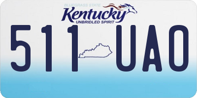 KY license plate 511UAO