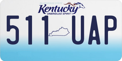 KY license plate 511UAP
