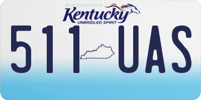 KY license plate 511UAS