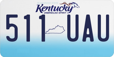 KY license plate 511UAU