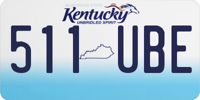 KY license plate 511UBE