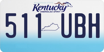 KY license plate 511UBH