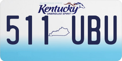 KY license plate 511UBU