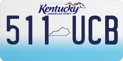 KY license plate 511UCB