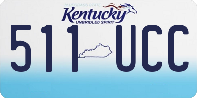 KY license plate 511UCC