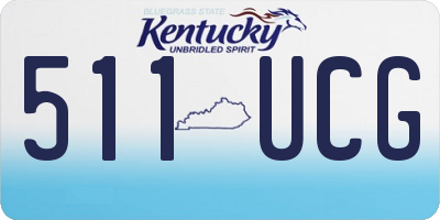 KY license plate 511UCG