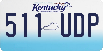 KY license plate 511UDP