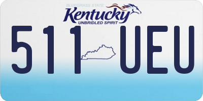 KY license plate 511UEU