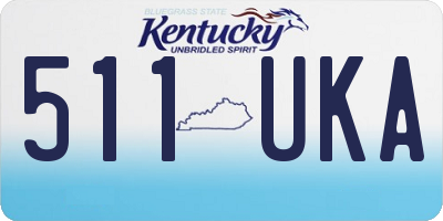 KY license plate 511UKA