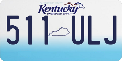 KY license plate 511ULJ
