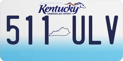KY license plate 511ULV