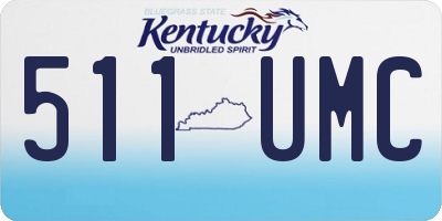 KY license plate 511UMC