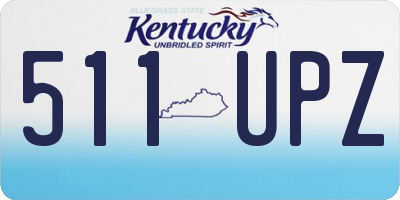 KY license plate 511UPZ