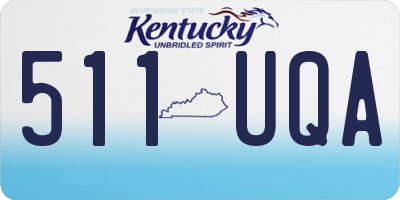 KY license plate 511UQA