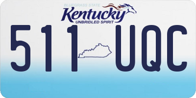 KY license plate 511UQC