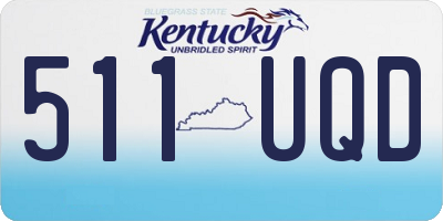 KY license plate 511UQD