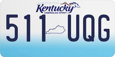 KY license plate 511UQG