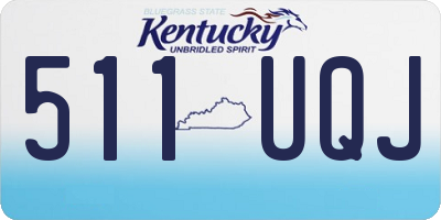 KY license plate 511UQJ