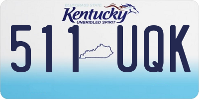 KY license plate 511UQK