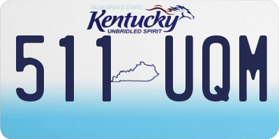 KY license plate 511UQM