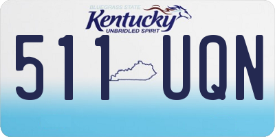 KY license plate 511UQN