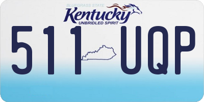 KY license plate 511UQP