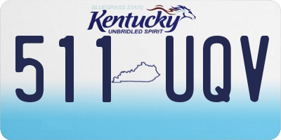 KY license plate 511UQV