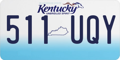 KY license plate 511UQY