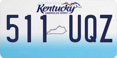 KY license plate 511UQZ