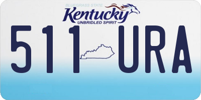 KY license plate 511URA