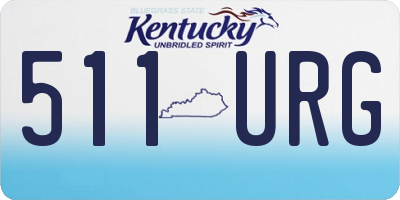 KY license plate 511URG