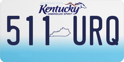 KY license plate 511URQ