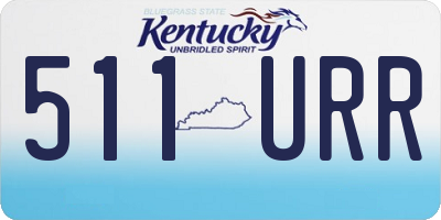 KY license plate 511URR